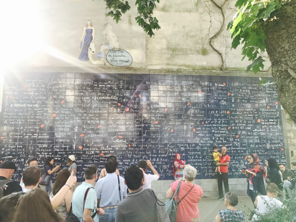 Spaces that showcase linguistic diversity with a cause are special to me. To me, the "Mur des je t'aime" ("Wall of I love yous") in Paris's 18th arrondissement is a symbol of how differences can coexist to create beauty.