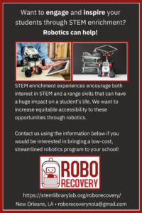 RoboRecovery Flyer to Teachers