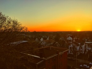 New Haven sunset - April 13, 2016