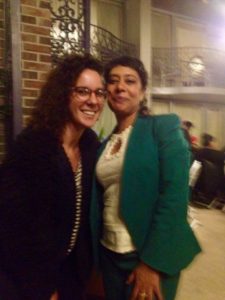 Me with Race Forward Executive Director Rinku Sen--somehow I got invited to her 50th birthday party following the conference!