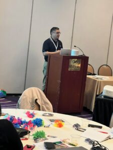 Javier Pineda presented a QI project at the pre-conference of the 2023 COMSEP Conference.