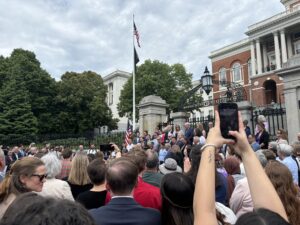 The Massachusetts State Senate celebrates Pride Month with speaker Governor Healey. 